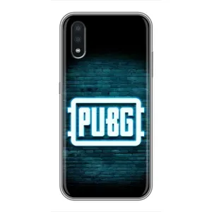 Чехол PUBG для Самсунг А01 (AlphaPrint) (Лого PUBG)
