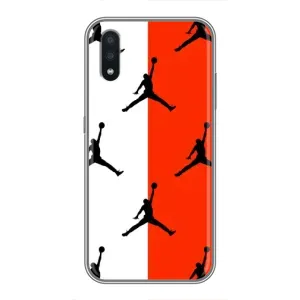Чохли для Samsung Galaxy A01 - з картинкою JORDAN (AlphaPrint) (Лого Джордан)