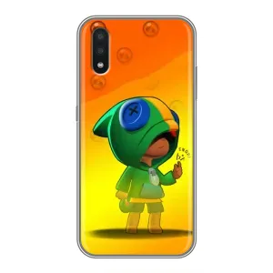 Чехол для Samsung Galaxy A01 Бравл Старс (VPrint) (Хлопчик Леон)