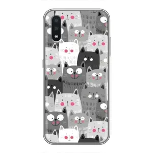 Чохли з Котиками для Samsung Galaxy A01 (VPrint) (Мальовані котики)