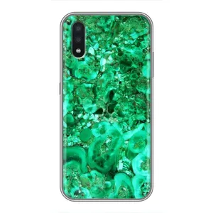 Мраморний чехол на Samsung Galaxy A01 (VPrint) (Салатовий Мрамор)