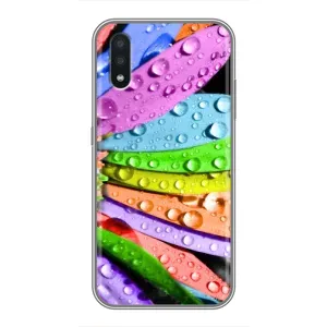 Чехлы (ART) Цветы на Samsung Galaxy A01 (VPrint) (Семицветик)