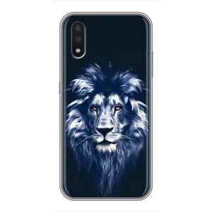 Чохол з картинкою ЛЕВ для Samsung Galaxy A01 (VPrint) (Синій Лев)