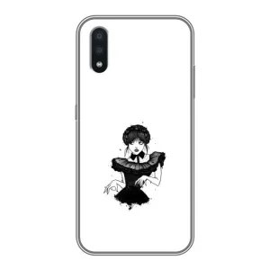 Чехлы Венсдей на Samsung Galaxy A01 Уэнсдей (AlphaPrint) (танец Уэнздей)