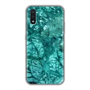 Мраморний чехол на Samsung Galaxy A01 (VPrint) (Зелений мрамор)