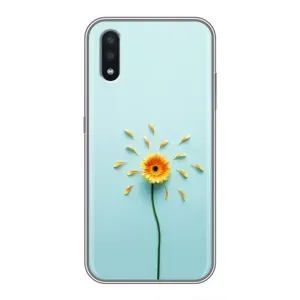 Чехлы с Цветами для Samsung Galaxy A01 (VPrint) (Желтый цветок)