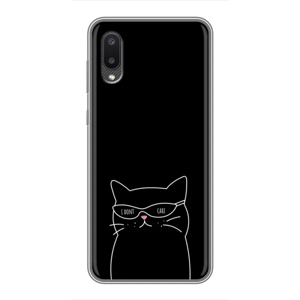 Чохол з принтом «Байдужий кіт» для Samsung Galaxy A02 Чохол з принтом «Байдужий кіт» для Samsung Galaxy A02