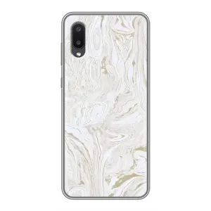 Мраморний чехол на Samsung Galaxy A02 (VPrint) (Білий мрамор)