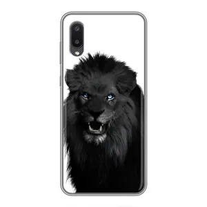 Чохли з картинкою животних Samsung Galaxy A02 (Чорний ЛЕВ)
