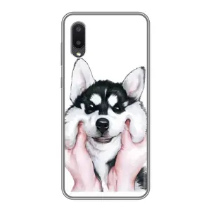 Чохли з собаками для Samsung Galaxy A02 (VPrint) (Радісний Хаскі)
