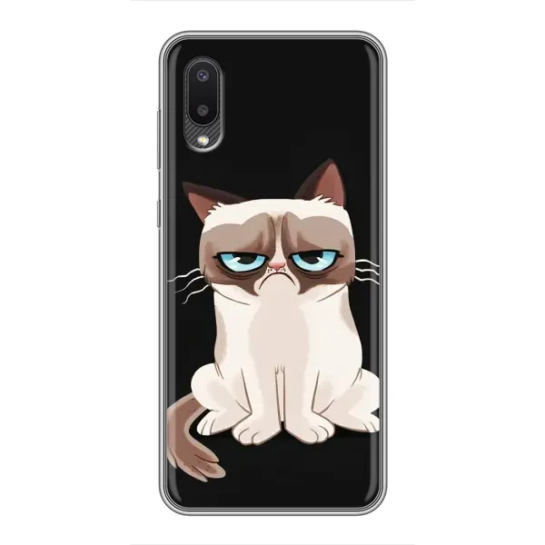 Чехол с принтом «Грустный кот» для Samsung Galaxy A02 Чехол с принтом «Грустный кот» для Samsung Galaxy A02