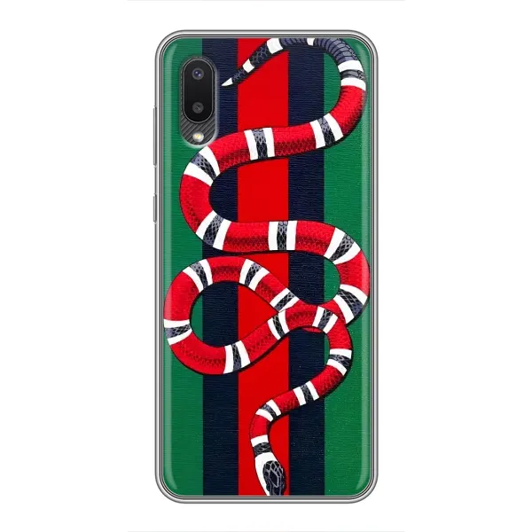Чехол с принтом «Gucci змия» для Samsung Galaxy A02 Чехол с принтом «Gucci змия» для Samsung Galaxy A02