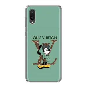 Чехлы Луи Витон для Samsung Galaxy A02 (AlphaPrint - LOUIS VUITTON) (Микки Маус LV)