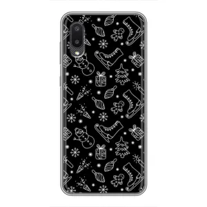 Новорічні, Святкові Чохли для Samsung Galaxy A02 - 2024 год (Новорічний фон)
