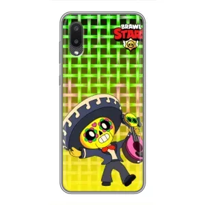 Чехлы Brawl Stars для Samsung Galaxy A02 (AlphaPrint) (Поко в самбреро)