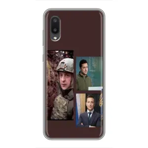 Чохол для Samsung Galaxy A02 (AlphaPrint - с принтом Зеленського) (Президент)