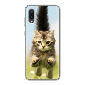 Чохли з Котиками для Samsung Galaxy A02 (VPrint) (Прижок кота)