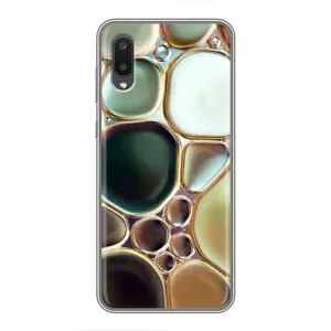 Мраморний чехол на Samsung Galaxy A02 (VPrint) (Радужний Мрамор)