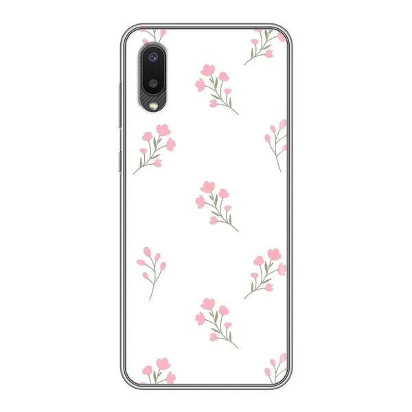 Чехол с принтом «Розовые цветы» для Samsung Galaxy A02 Чехол с принтом «Розовые цветы» для Samsung Galaxy A02