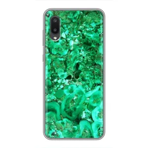 Мраморний чехол на Samsung Galaxy A02 (VPrint) (Салатовий Мрамор)