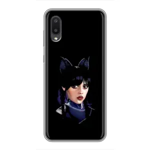 Чохли Венсдей на Samsung Galaxy A02 Уенсдей (AlphaPrint) (серйозна Венздей)