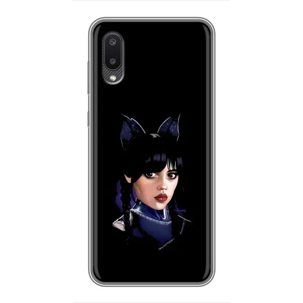 Чехол с принтом «серьезная Уэнздей» для Samsung Galaxy A02 Чехол с принтом «серьезная Уэнздей» для Samsung Galaxy A02