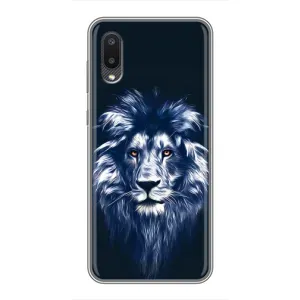 Чохол з картинкою ЛЕВ для Samsung Galaxy A02 (VPrint) (Синій Лев)