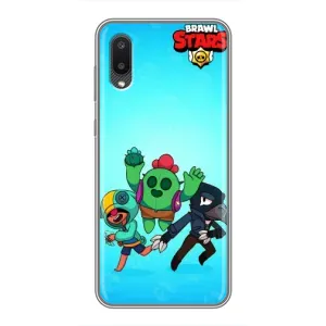 Чехлы Brawl Stars для Samsung Galaxy A02 (AlphaPrint) (Тріо героїв)