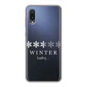 Зимні Чохли для Самсунг Ґалексі E02 - прозорий фон (Winter loading)