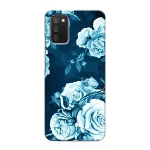 Чехлы (ART) Цветы на Samsung Galaxy A02s (VPrint) (Блактині бутони)