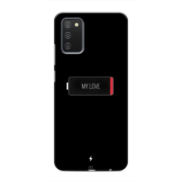 Чехол с принтом «Love battery» для Samsung Galaxy A02s Чехол с принтом «Love battery» для Samsung Galaxy A02s