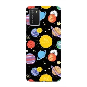 Космічні Чохли для Самсунґ Ґелексі А02с (VPrint) (Намальовані планети)