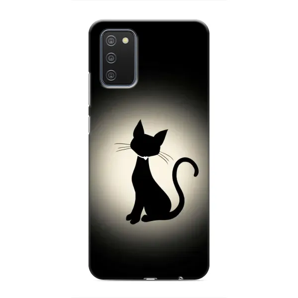 Чехол с принтом «Силуэт котика» для Samsung Galaxy A02s Чехол с принтом «Силуэт котика» для Samsung Galaxy A02s