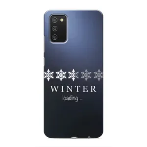 Зимні Чохли для Самсунґ Ґелексі А02с - прозорий фон (Winter loading)