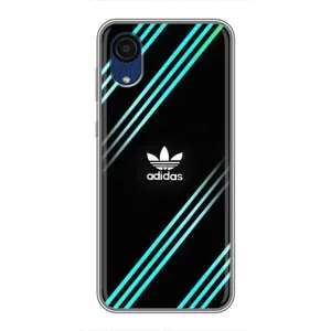 Чохли Адидас для Samsung Galaxy A03 Core (AlphaPrint) (Адідас з полосами)