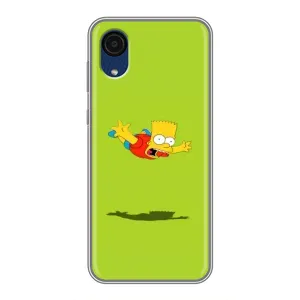 Чjхол з Сімпсонами для Samsung Galaxy A03 Core (VPrint) (Барт Сімпсон)