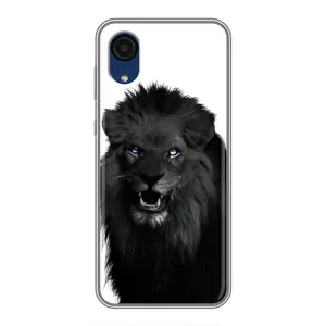 Чохли з картинкою животних Samsung Galaxy A03 Core (Чорний ЛЕВ)