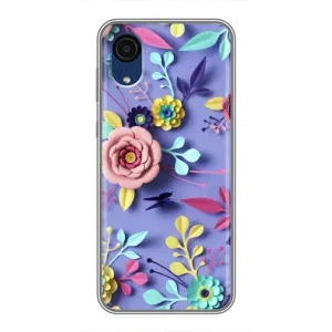 Чехлы с Цветами для Samsung Galaxy A03 Core (VPrint) (Цветочный дизайн)