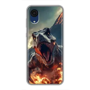 Чохол з картинкою 'Хижаки' для Samsung Galaxy A03 Core (Вогняний динозавр)