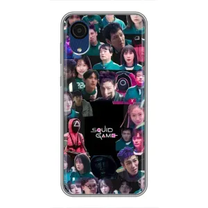 Чохол Гра в кальмара для Samsung Galaxy A03 Core (Колаж Гра кальмара)
