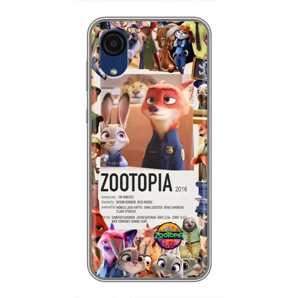Чехол с принтом «Постер Зверополис» для Samsung Galaxy A03 Core