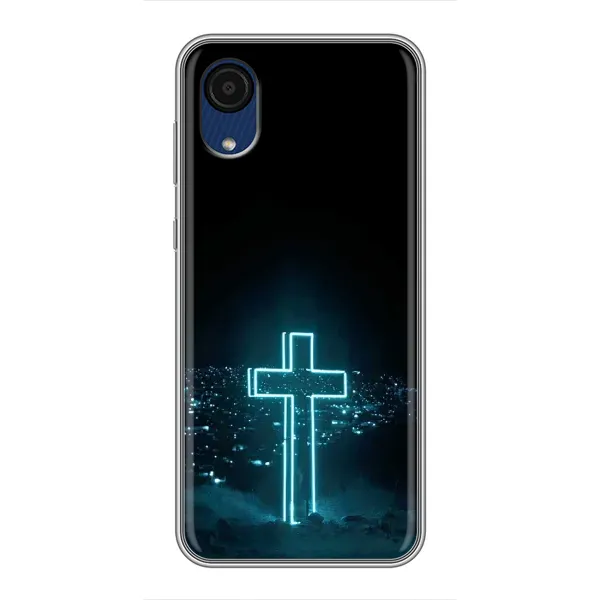 Чехол с принтом «Крест и город» для Samsung Galaxy A03 Core Чехол с принтом «Крест и город» для Samsung Galaxy A03 Core