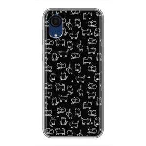 Чохол з принтом для Samsung Galaxy A03 Core (AlphaPrint) Модні коти (Маленькі котики)