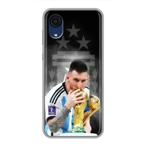 Чехлы для Samsung Galaxy A03 Core (Leo чемпион) (AlphaPrint) (Месси Чемпион)