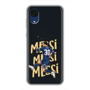 Чехлы для Samsung Galaxy A03 Core (Leo чемпион) (AlphaPrint) (Messi ПСЖ)