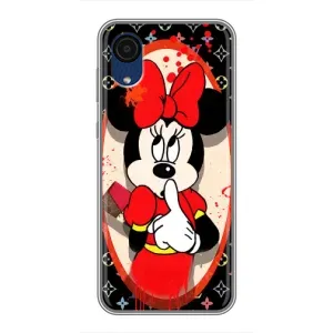 Чехол Disney Mouse Samsung Galaxy A03 Core (PREMIUMPrint) (Минни Маус ЛВ)