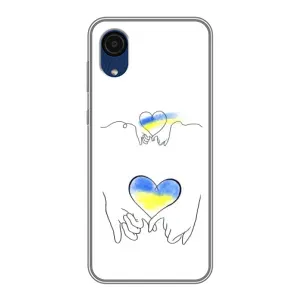 Чехол для Патриота Украины Samsung Galaxy A03 Core - (AlphaPrint) (Мир Украине)