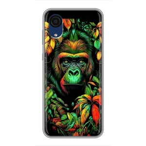 Чохол з Мавпами Samsung Galaxy A03 Core - (AlphaPrint) (Мавпа в квітах)