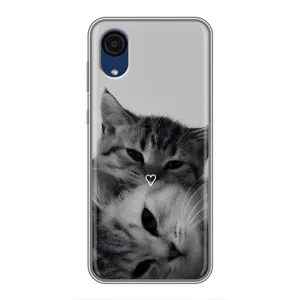 Чохол з малюнком кіт на Samsung Galaxy A03 Core (Пара котів)