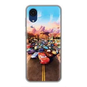 Силіконовий чохол Маквін для Samsung Galaxy A03 Core (Тачки на трасі)